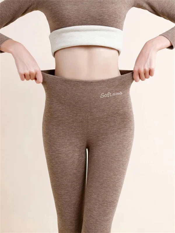 Melzano – Dames winterbroek fleece | Warme legging met shaping effect