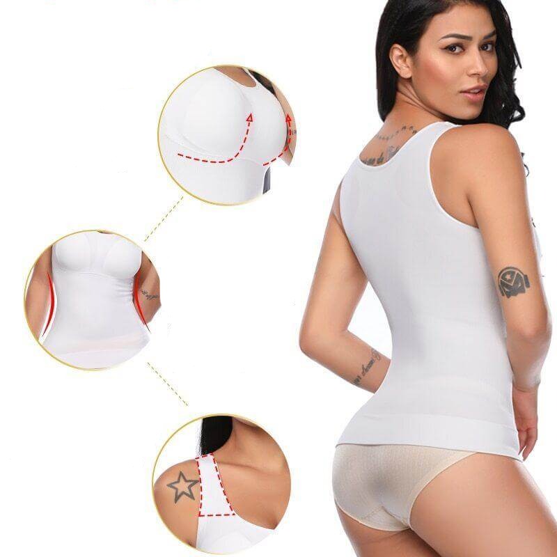 Luniva – Dames shaping tanktop met spandex en naadloos ontwerp – Dagelijks gebruik en vrije tijd