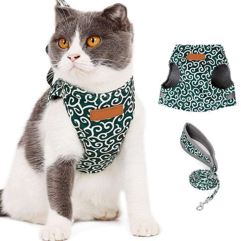 Pawver – Cat Harness Set Breathable Mesh & Adjustable – For Outdoors