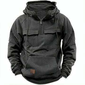 Frostaro – Sudadera de invierno para hombre con forro polar y capucha