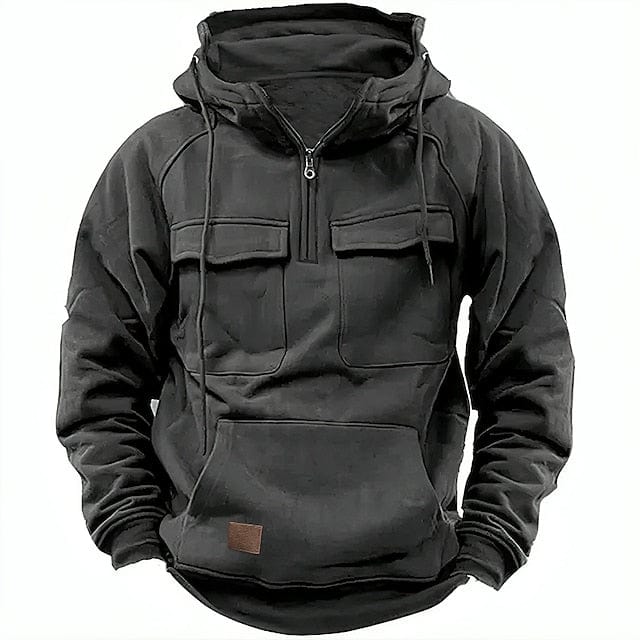 Frostaro – Sudadera de invierno para hombre con forro polar y capucha