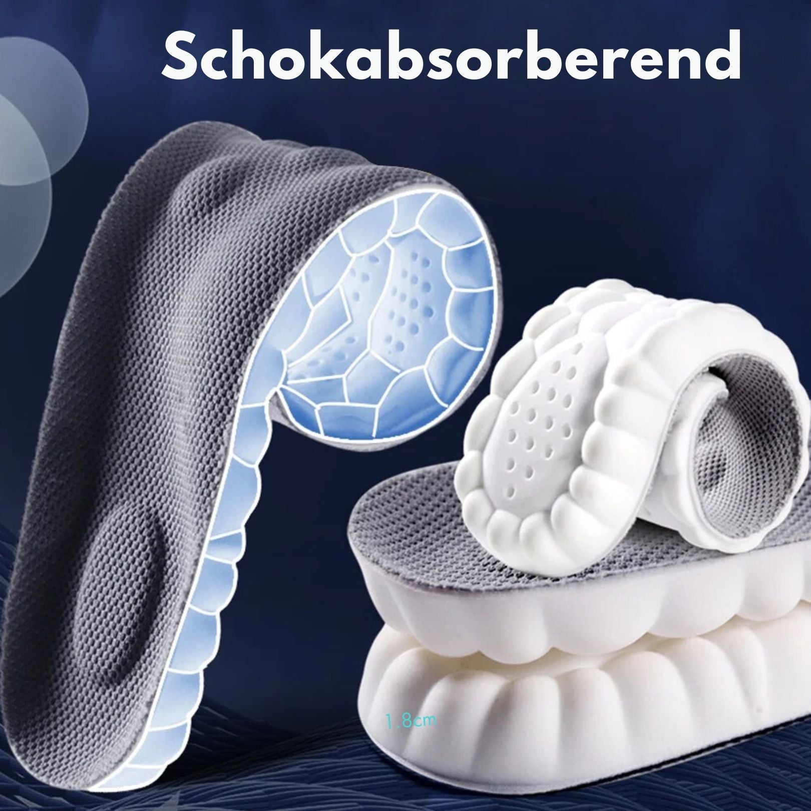 Cloudzool – Inlegzolen 4D demping & ondersteuning – Dagelijks gebruik & sport