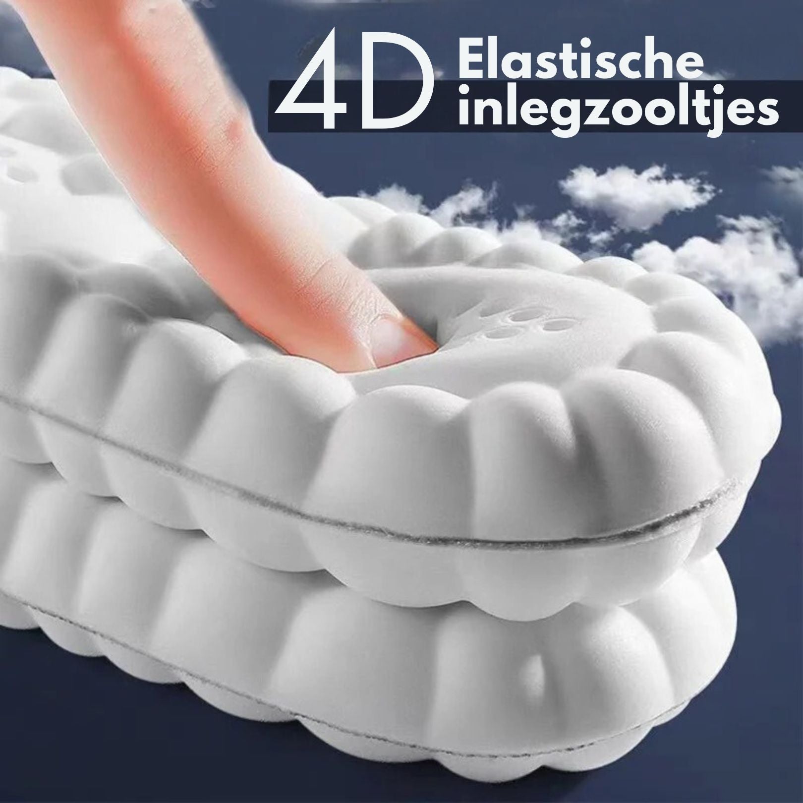 Cloudzool – Inlegzolen 4D demping & ondersteuning – Dagelijks gebruik & sport