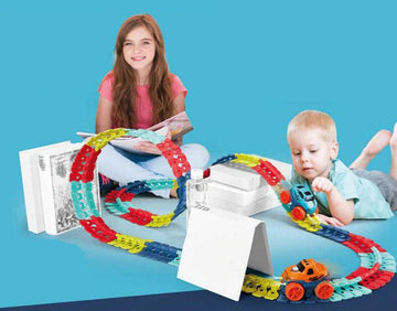 KidsPlay – Magnetische racebaan flexibel & verlicht – vanaf 3 jaar