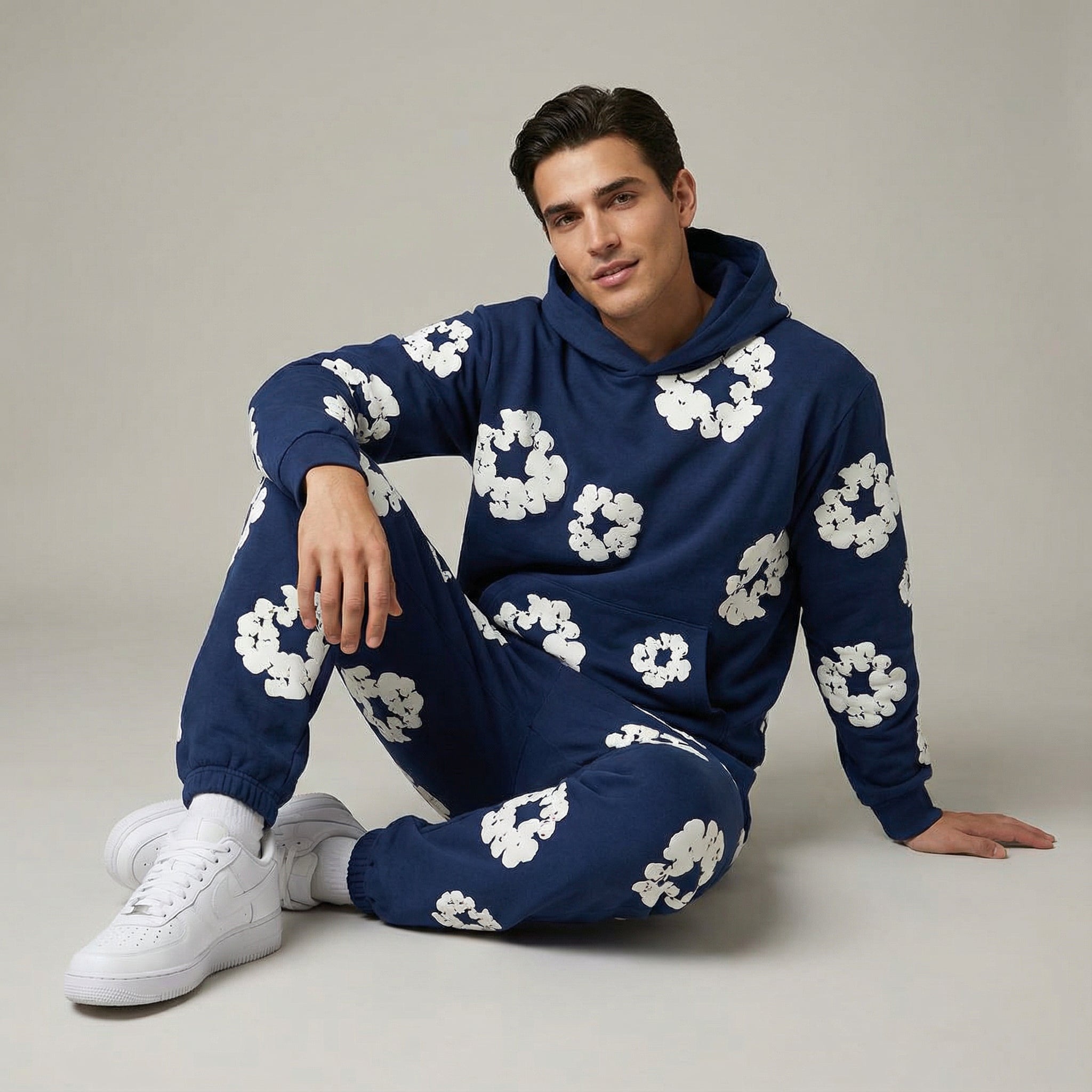 Chándal para hombre – Ajuste cómodo con diseño floral llamativo