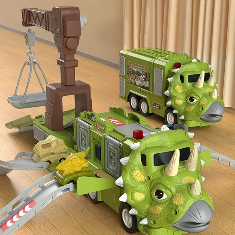 Melzano DinoQuest | Opvouwbare Dinosaurus Vrachtwagen