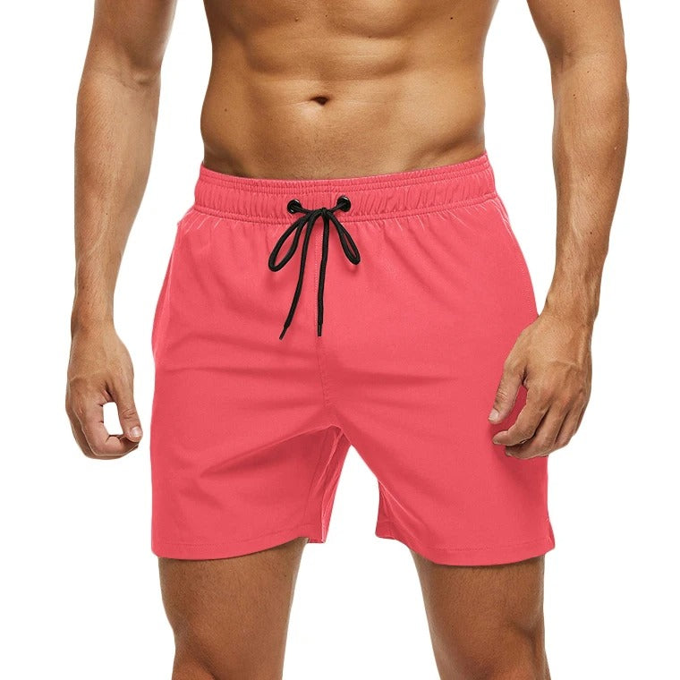 Melzano David effen kleur elastische taille heren zwembroek