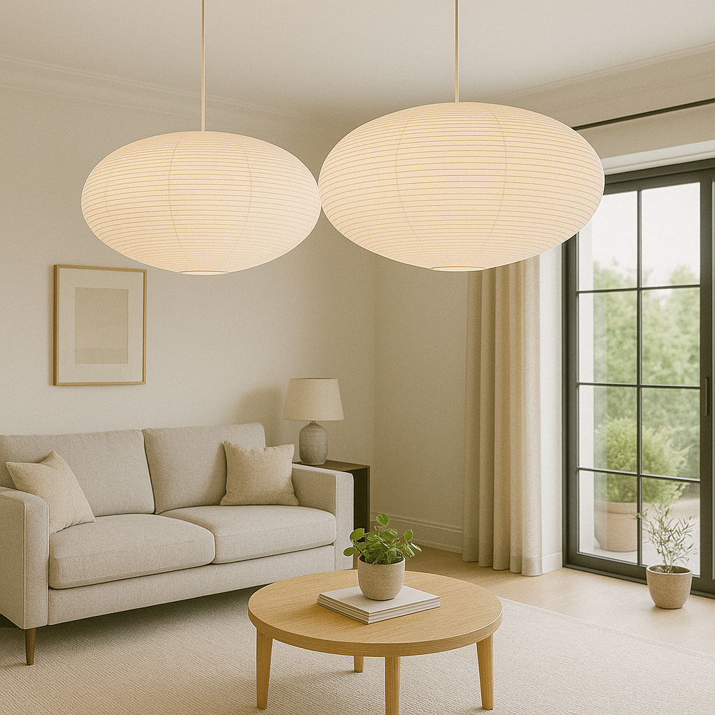 Papira – Handgemaakte papieren hanglamp – Moderne E27 pendellamp