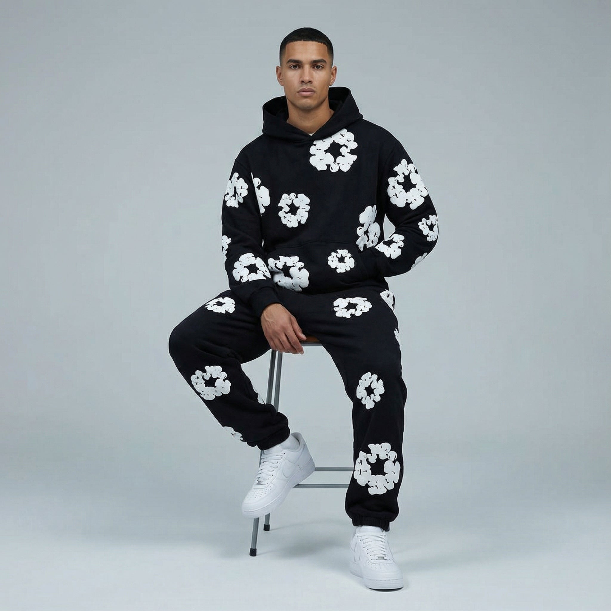 Chándal para hombre – Ajuste cómodo con diseño floral llamativo