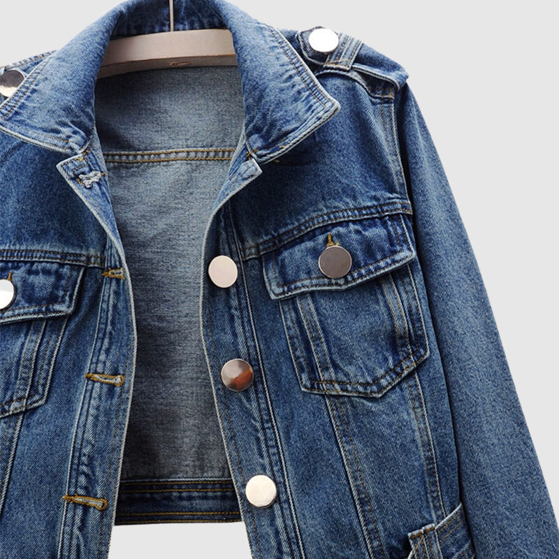 Uni Jacket | Short Denim Jean Jacket for Women with Classic Details
