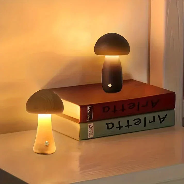 Melzano CozyGlow | Unique wireless mushroom lamp