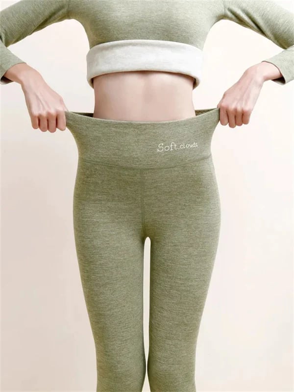 Melzano – Dames winterbroek fleece | Warme legging met shaping effect