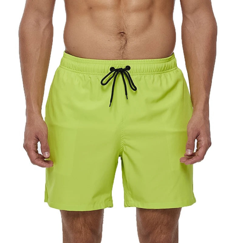 Melzano David effen kleur elastische taille heren zwembroek