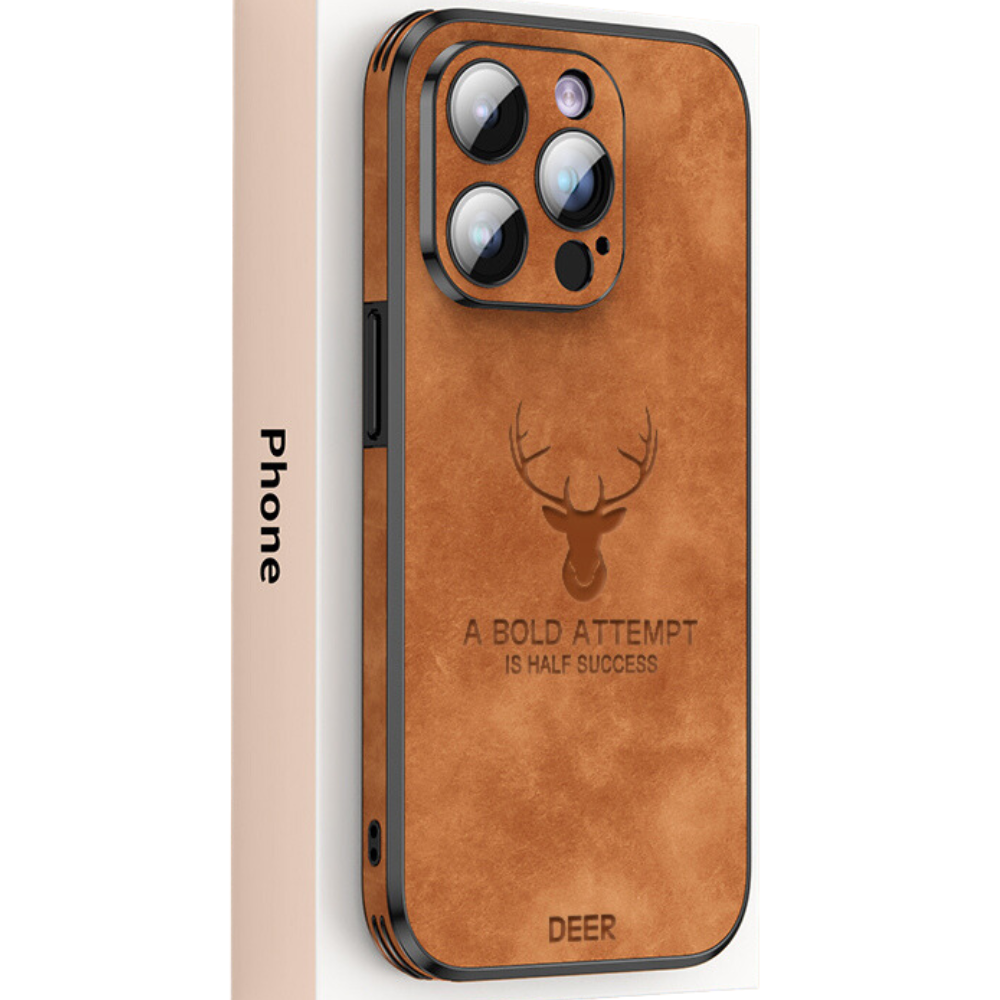 Deer – iPhone-hoes echt leer & schokbestendig – stijlvol en slank design
