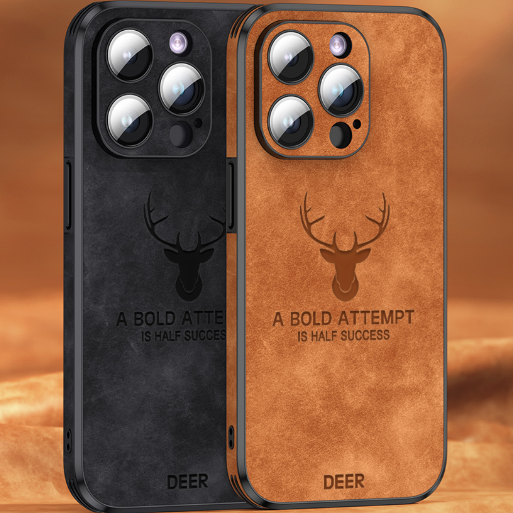 Deer – iPhone-hoes echt leer & schokbestendig – stijlvol en slank design