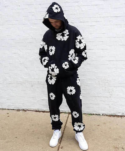 Danny Heren Trainingspak met Bloemen – Trendy & Comfortabel Design