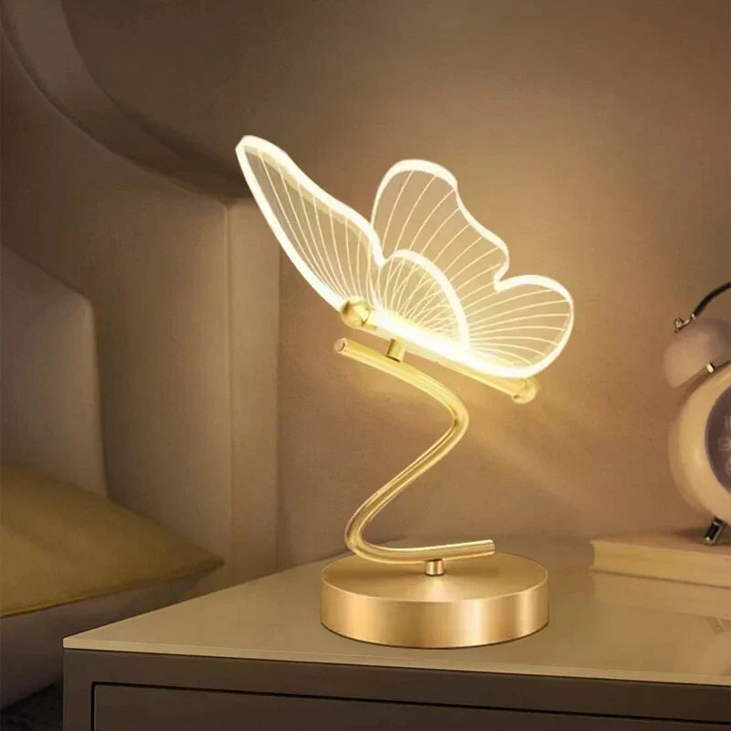 ButterflyLuxe Luxe Butterfly LED Table Lamp - Modern Ambient Lighting