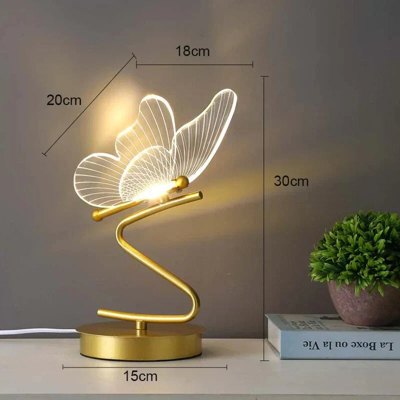 ButterflyLuxe Luxe Butterfly LED Table Lamp - Modern Ambient Lighting