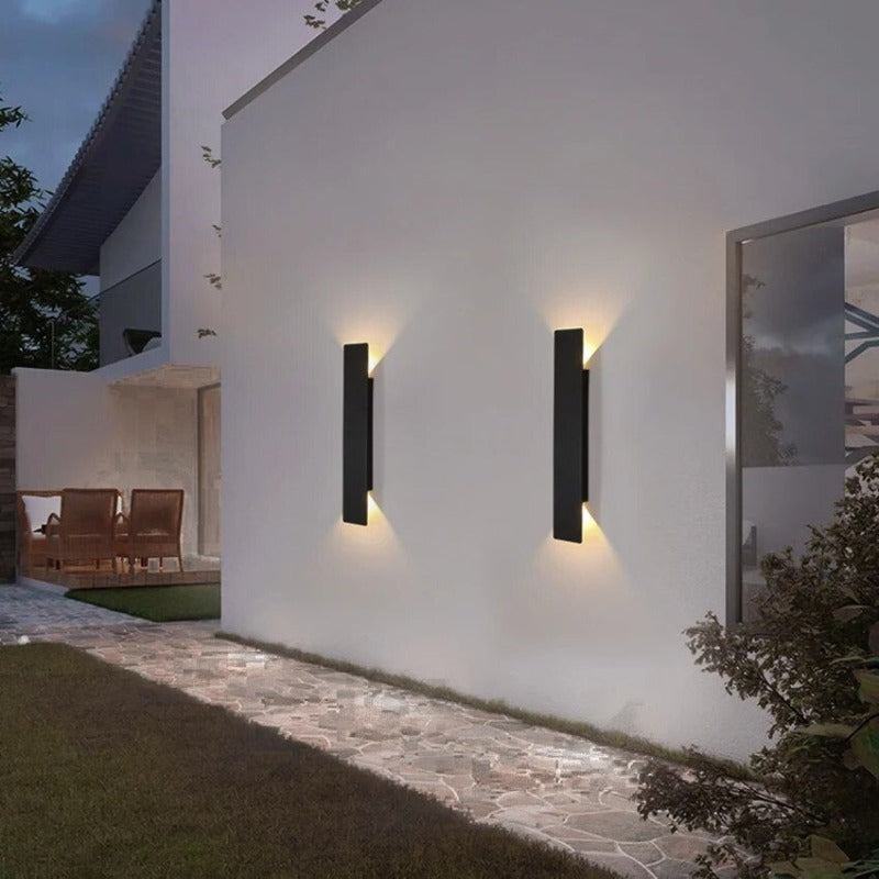 Lumora – LED wandlamp waterdicht aluminium – voor buiten of badkamer