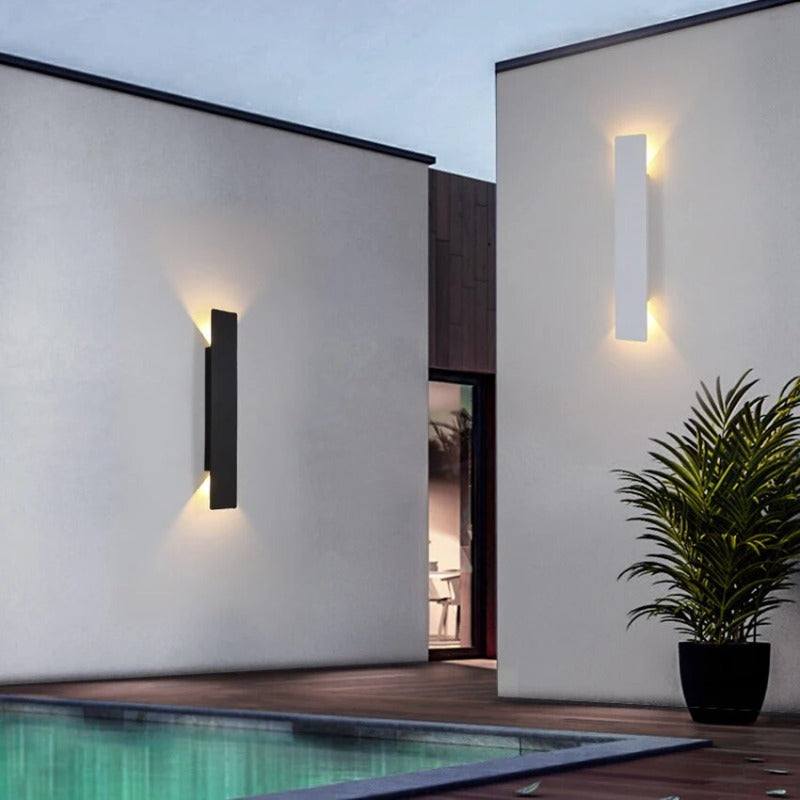 Lumora – LED wandlamp waterdicht aluminium – voor buiten of badkamer
