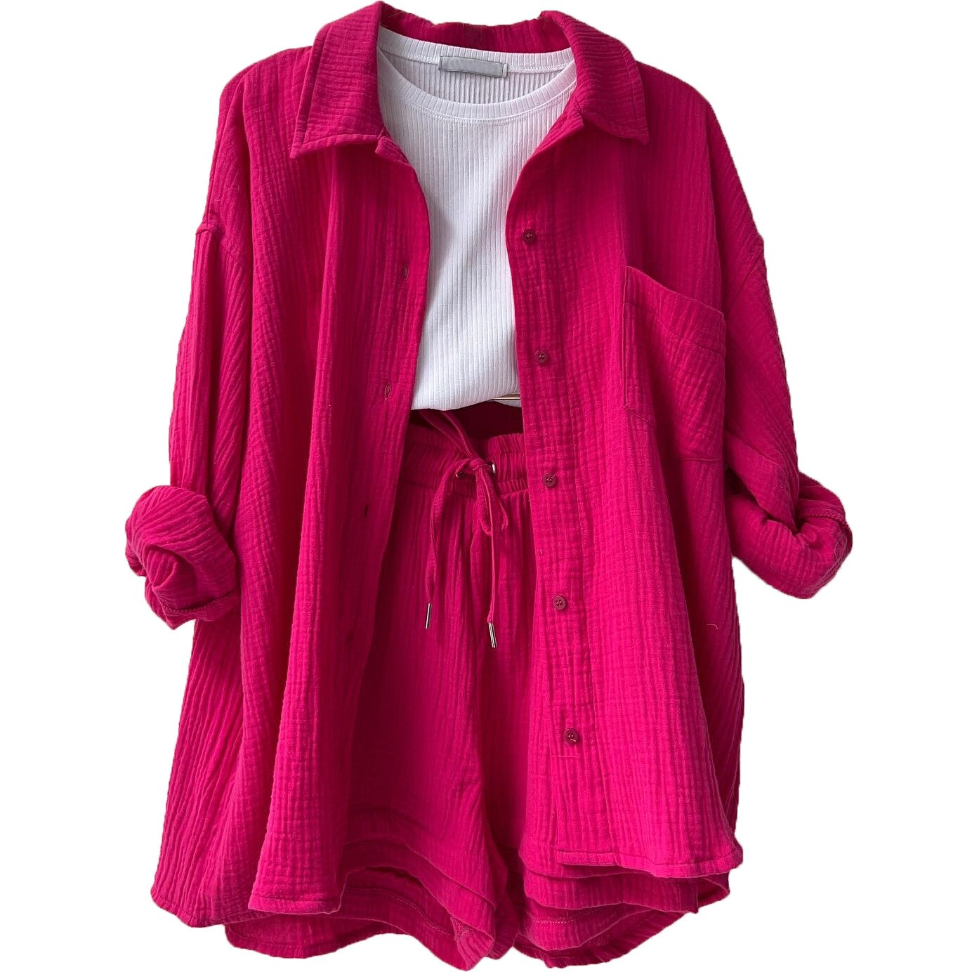 Melzano Andrea Co-ord | Elegant en ademend katoenen co-ord pak voor vrouwen