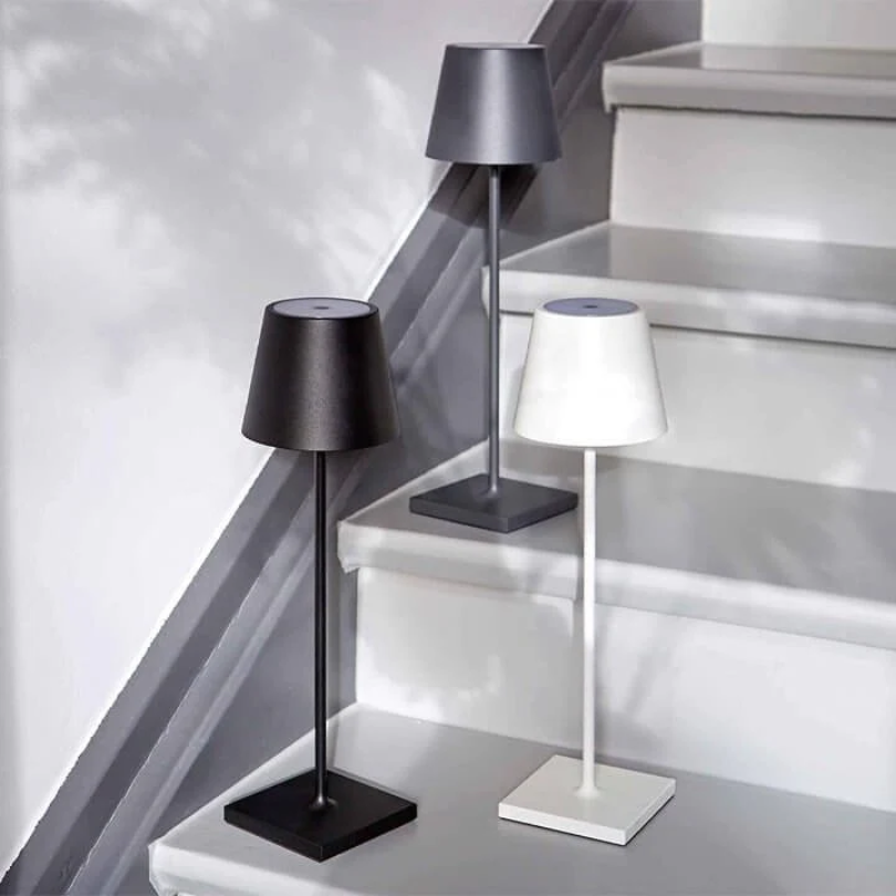 LumiFlex – Lámpara de mesa LED inalámbrica con control táctil – Recargable