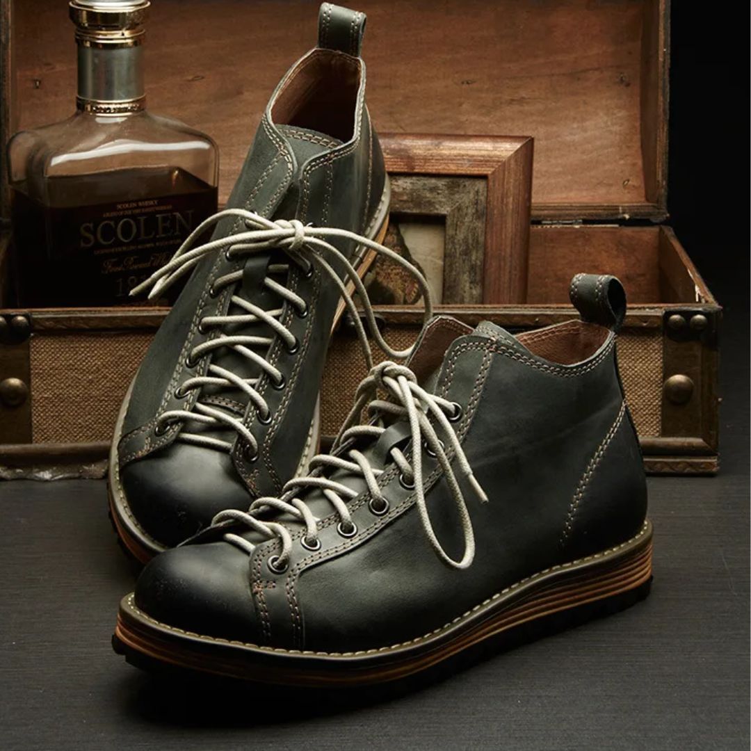 AlpenRider – Haferl Sneakers Leroy – Robuust Leer & Stijlvol Outdoor Design