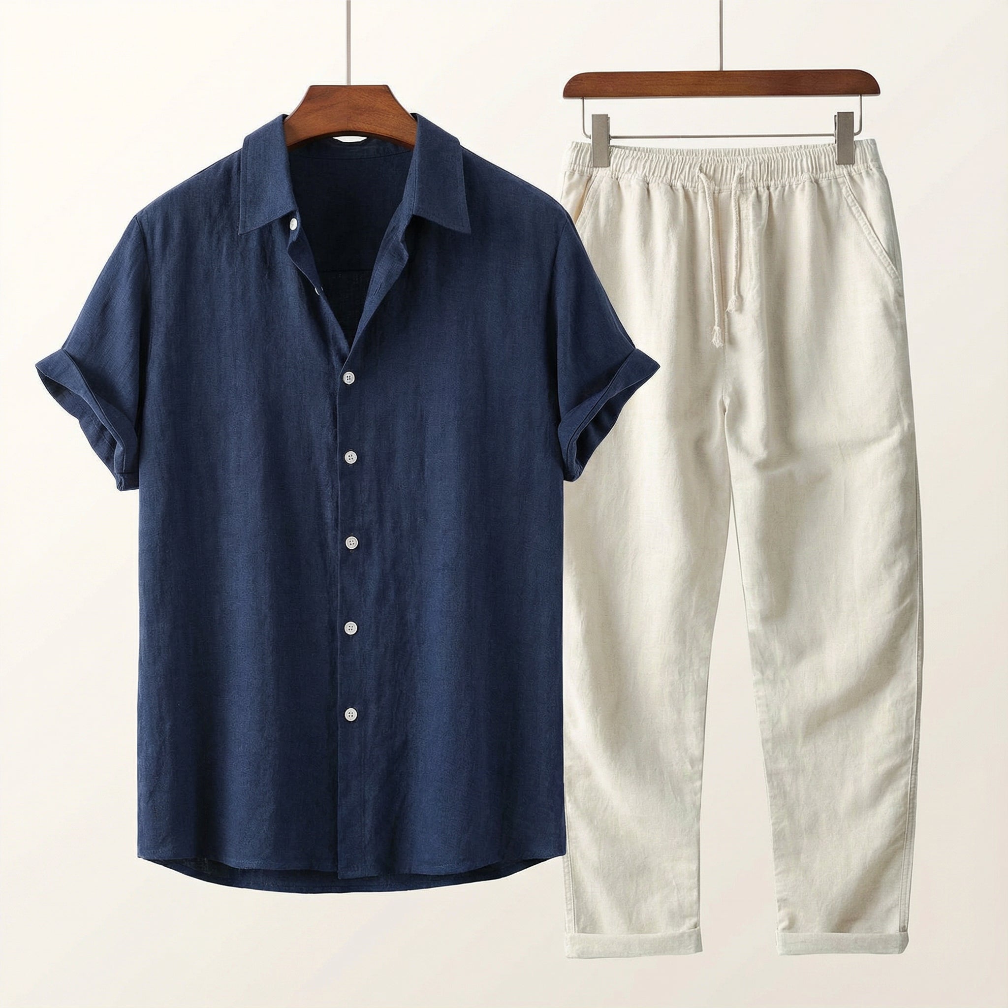 Linnen Zomerset – Pantalón y Camisa Frescos con Ajuste Cómodo