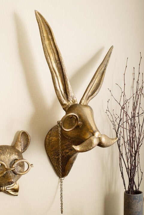 WallCritters – Playful Animal Head Wall Decoration – Hand-painted Resin Design