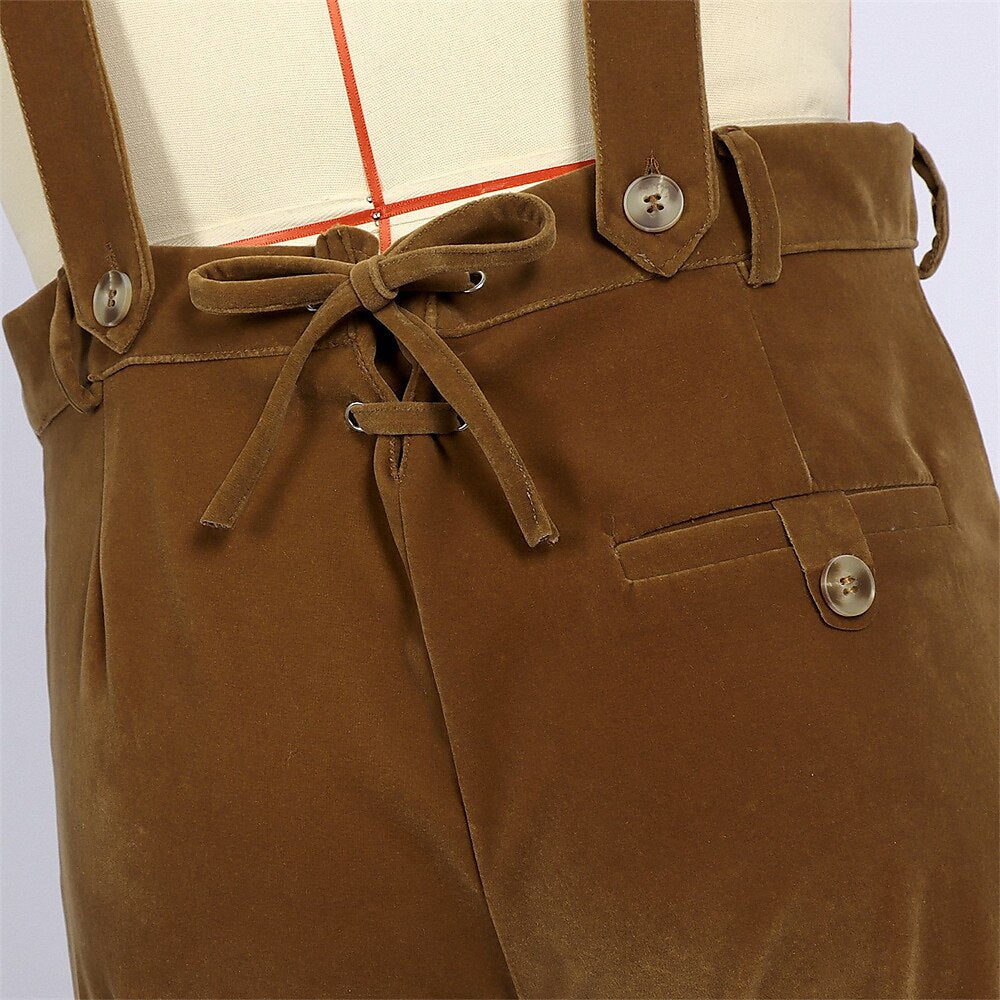 Berggeist – Beierse Lederhose Bruin met Borduursel – Oktoberfest Heren