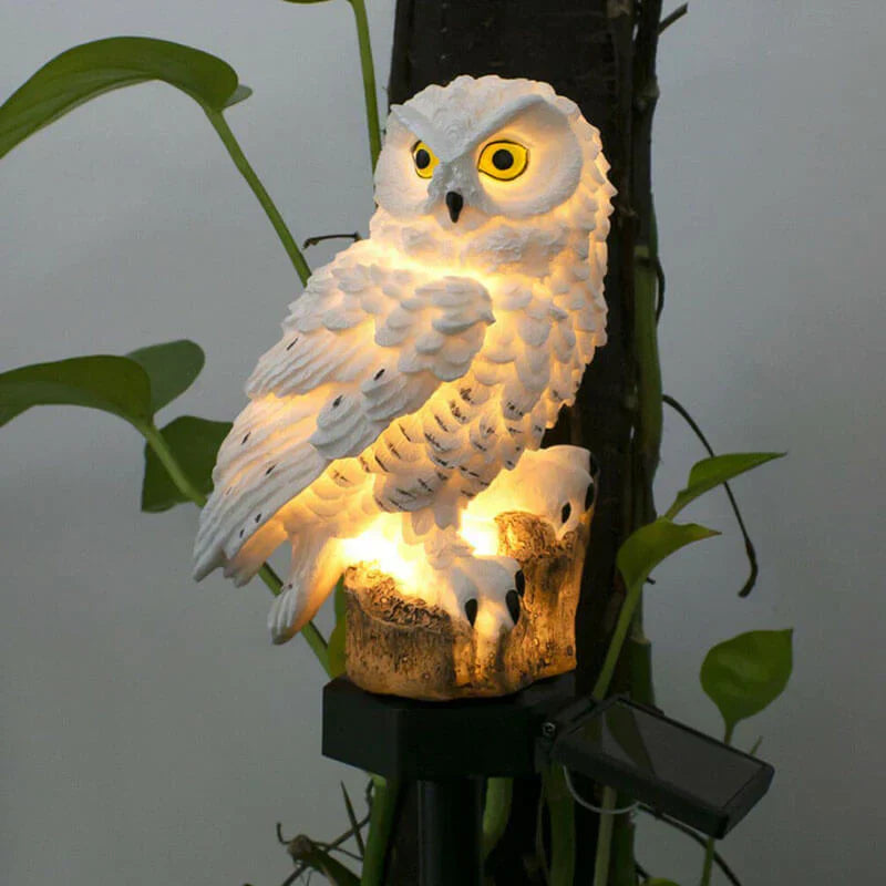 GardenAura – Sun lamp owl for outdoors – Decorative & weather-resistant