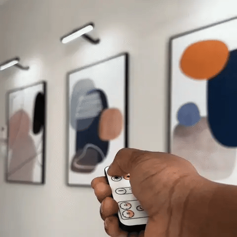 Lumiora – Draadloze LED-wandlamp dimbaar 360° – voor kunst & decoratie