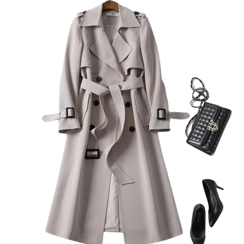 Carla – Elegante Trenchcoat Dames met Warmte en Luxueus Comfort