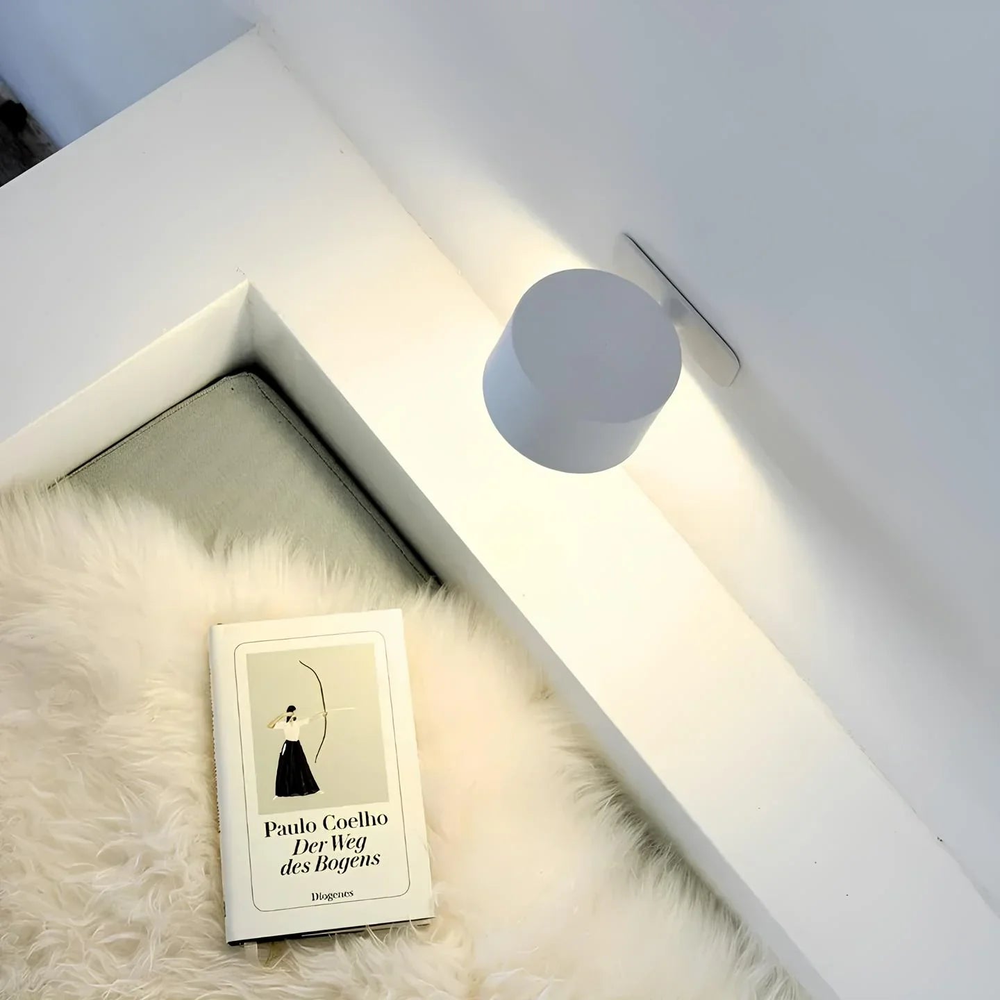 Furendi – Lámpara de pared recargable inalámbrica 360° – Iluminación interior y exterior