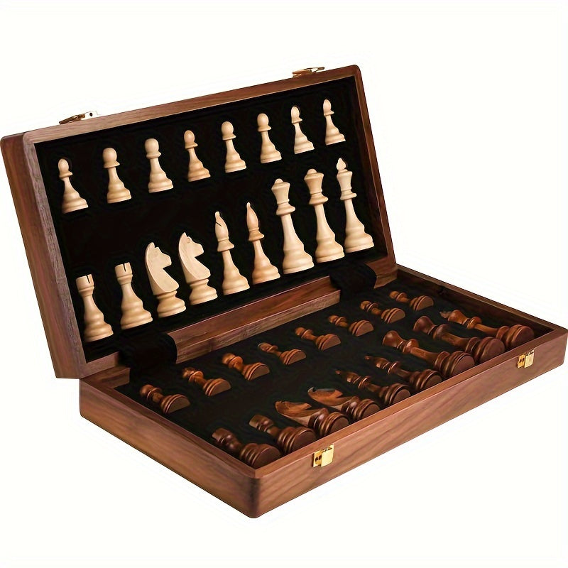 Regalis – Houten schaakset met opklapbaar toernooibord & opbergruimte