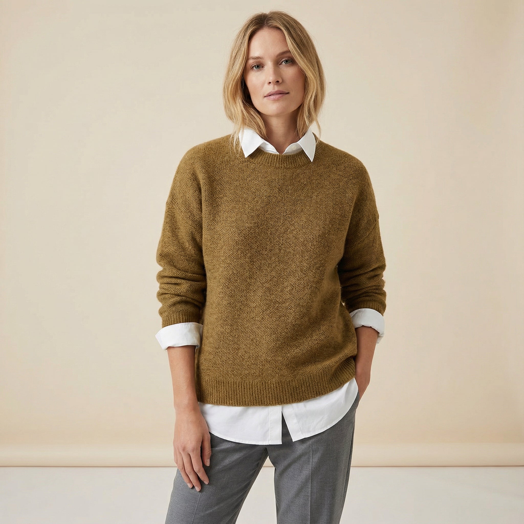 Suéter de cachemira elegante - lujoso, atemporal y moderno