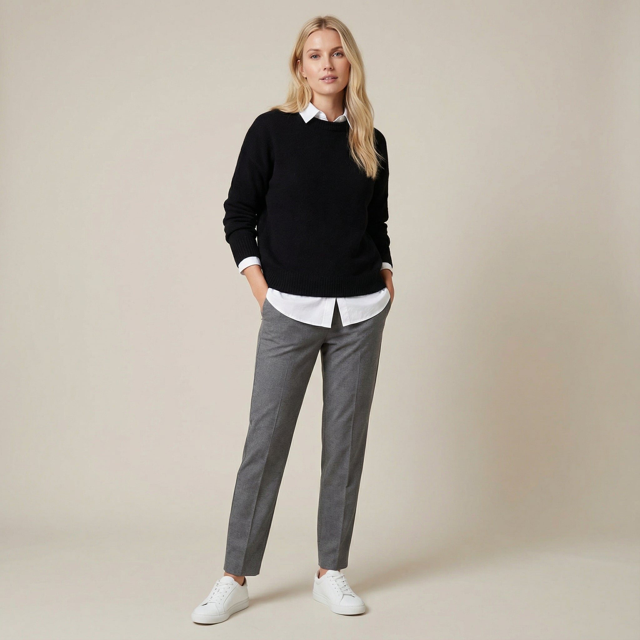 Suéter de cachemira elegante - lujoso, atemporal y moderno