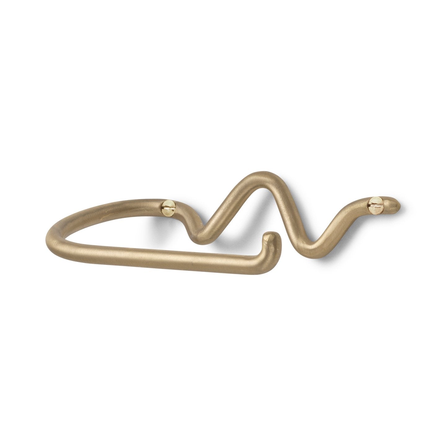 Curvesso – Toilet Paper Holder Brass, handmade & elegant design
