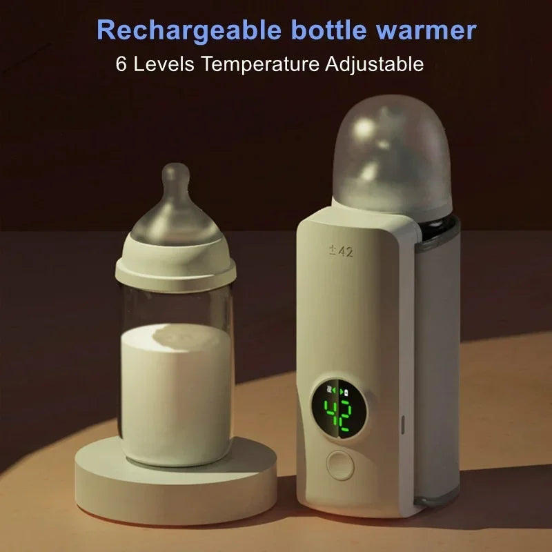 WarmEase Flessenwarmer – Draagbare Babyflessenverwarmer met Slimme Temperatuurregeling voor Altijd Perfecte Voeding