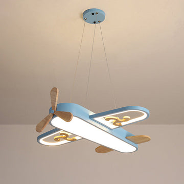 Children's Room Ceiling Lamp – Airplane Design with Adjustable LED Lighting & Remote Control