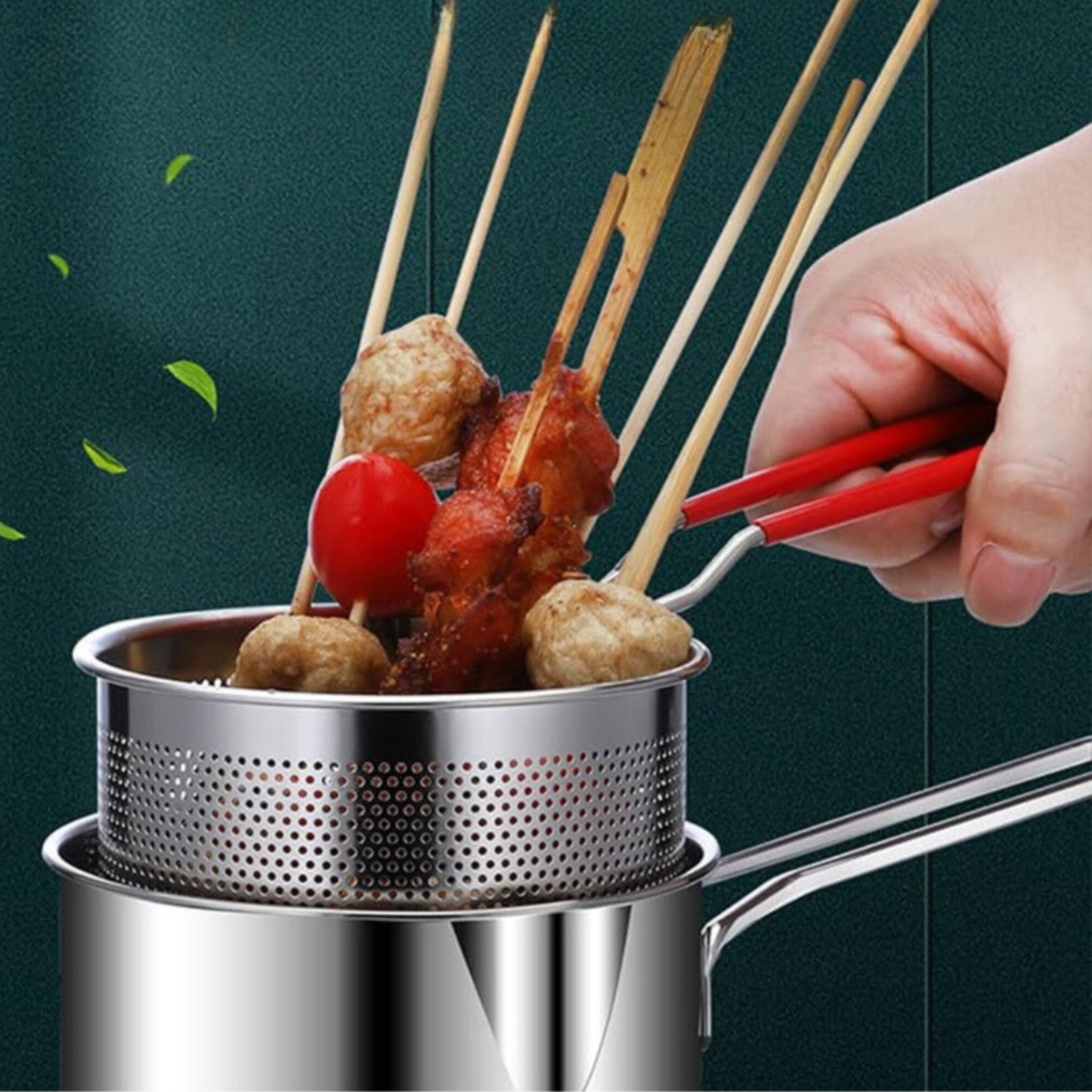 CookPro Fryer Set with Oil-Saving Technology – Compact & Crispy