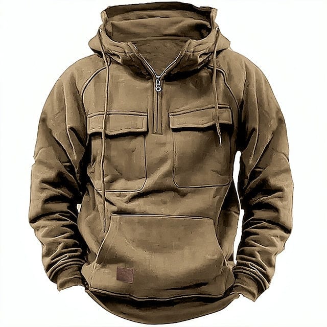 Frostaro – Sudadera de invierno para hombre con forro polar y capucha