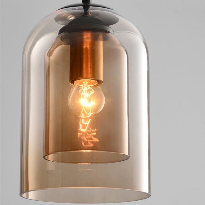 AuraGlas Hanglamp – Elegante Dubbelglas Lamp voor een Magische Lichtsfeer