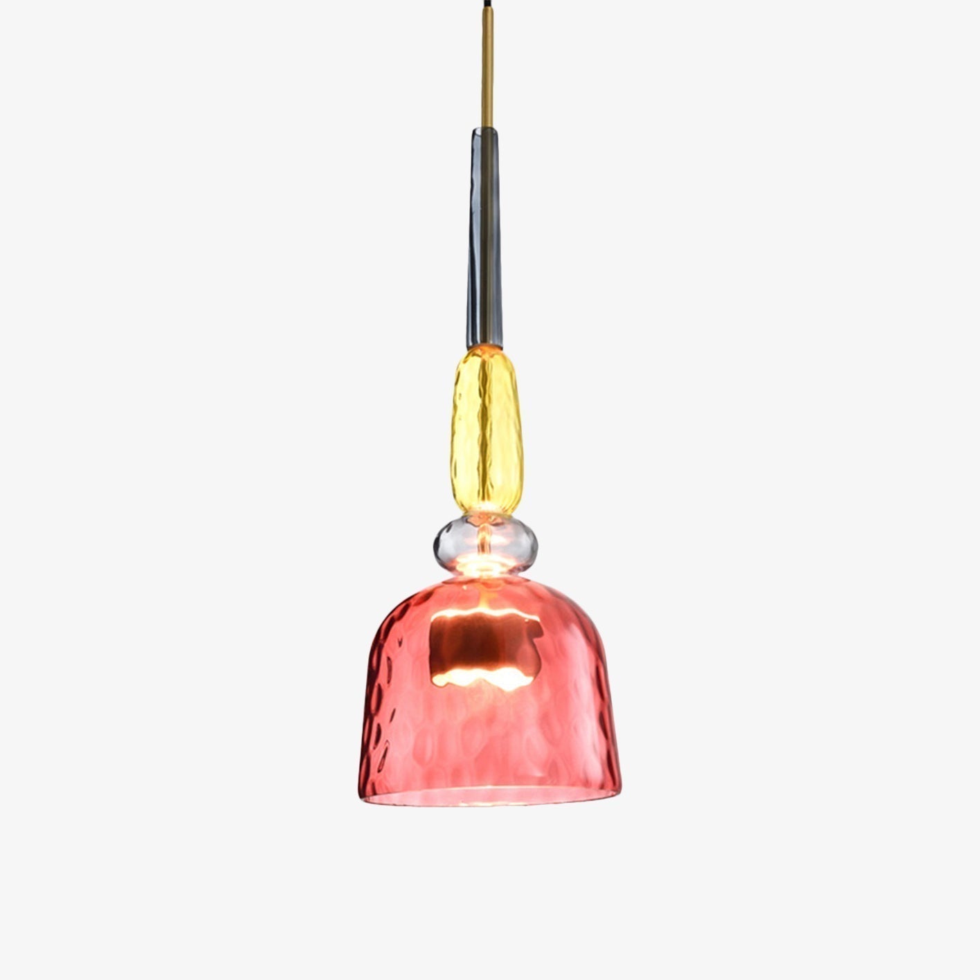 LumaSofia – Colorful ceiling lamp with colored glass and LED