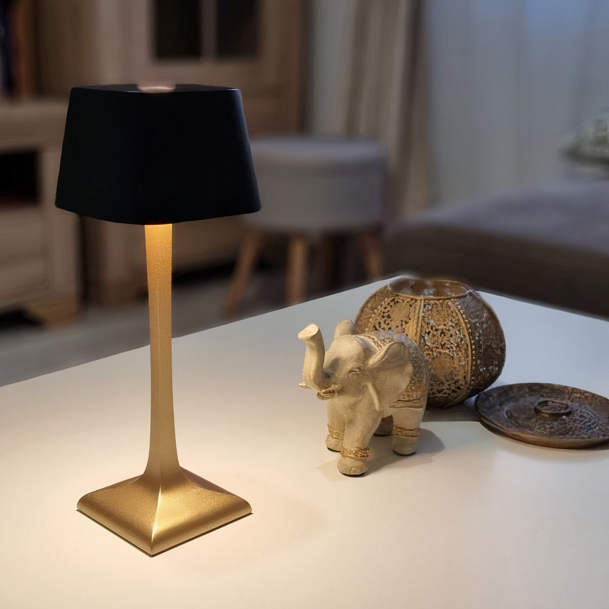Lumora - Modern Wireless Table Lamp with Touch Dimmer Function