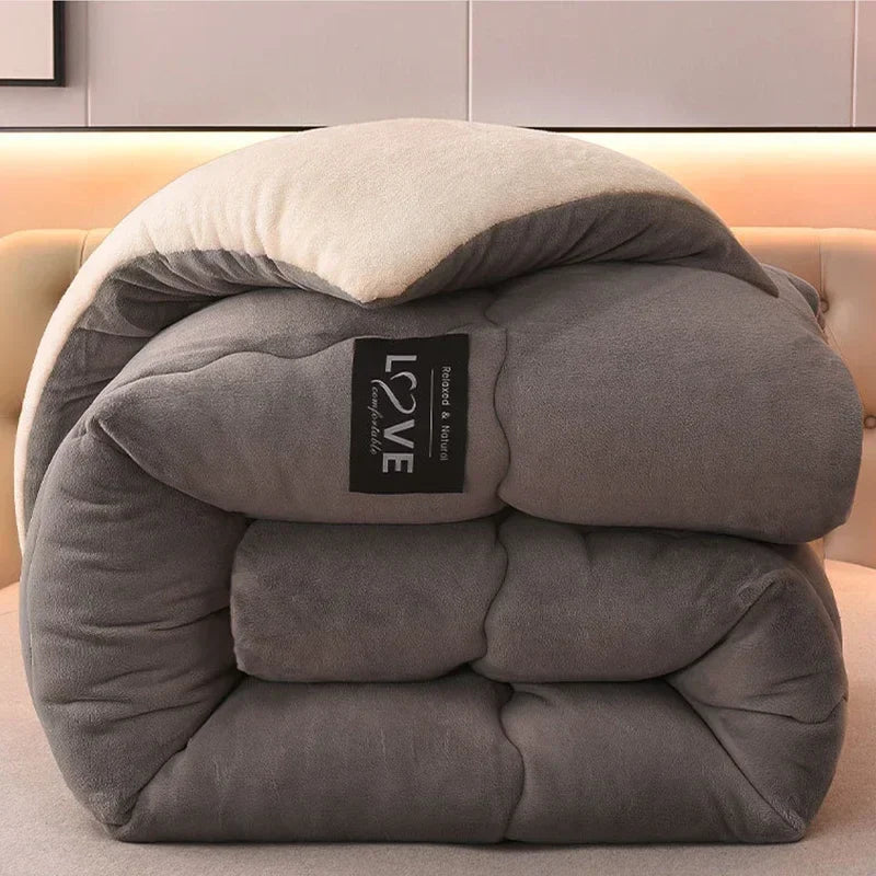 FrostGuard – Luxe winterdekbed met dubbele fleece en wol