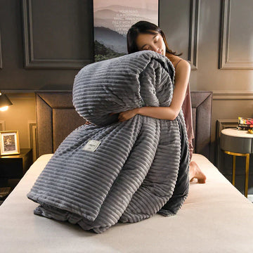 WinterHaven – Velvet Fleece Duvet Cover Warm and Breathable