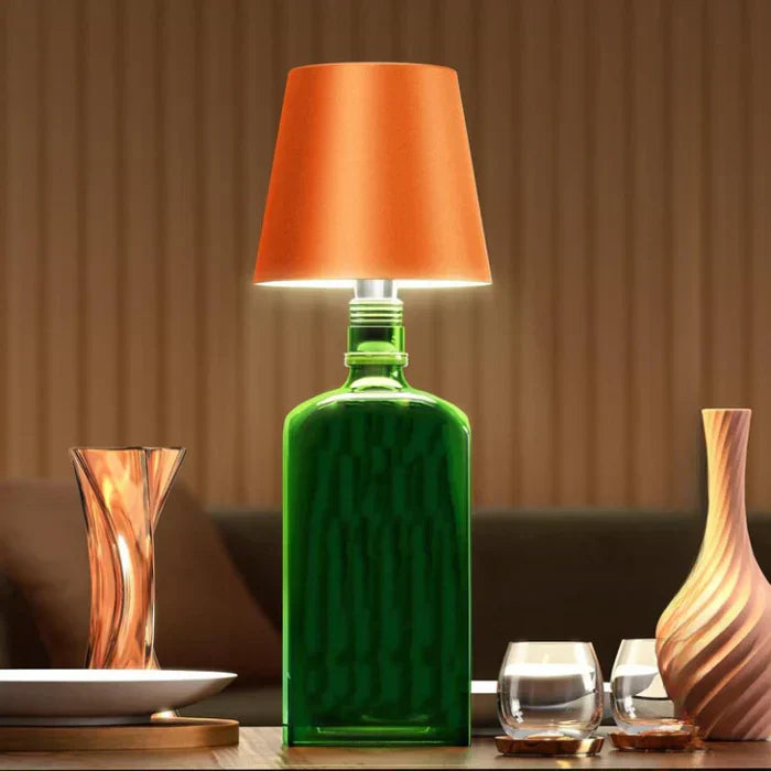 GlowBottle – Portable LED bottle lamp with touch control and dimming function