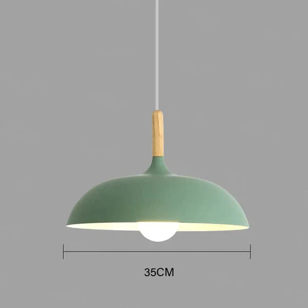 ScandiLuxe – Lámpara de techo de roble escandinavo LED – Interior moderno