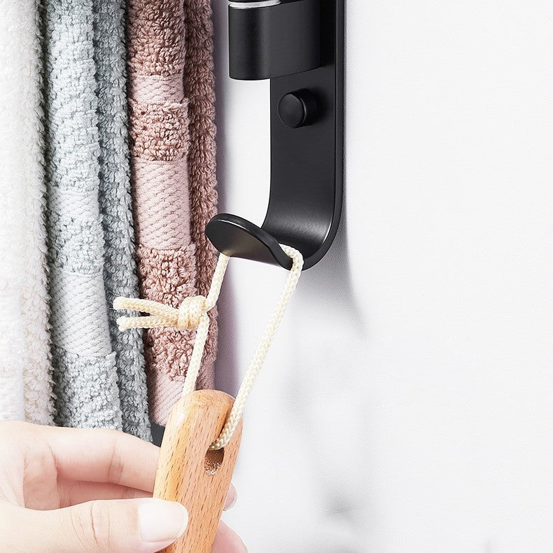 Tidyrack Handdoekenrek – 5 Draaibare Armen & Modern Matzwart Design